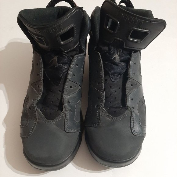NIKE Air Jordan Retro 6 GG Anthracite Hyper Rose Size 7Y - Picture 2 of 7